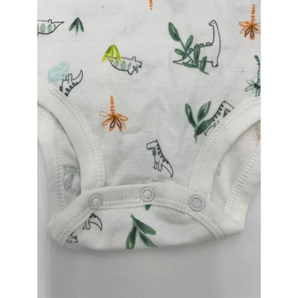 New Carter's Just One You Dinosaur Theme‎ Bodysuit For Baby Boy Size 24 M No Tag